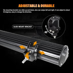 44in 288W LED Work Light Bar Spot Flood Combo 12V 24V Offroad 6000K IP67