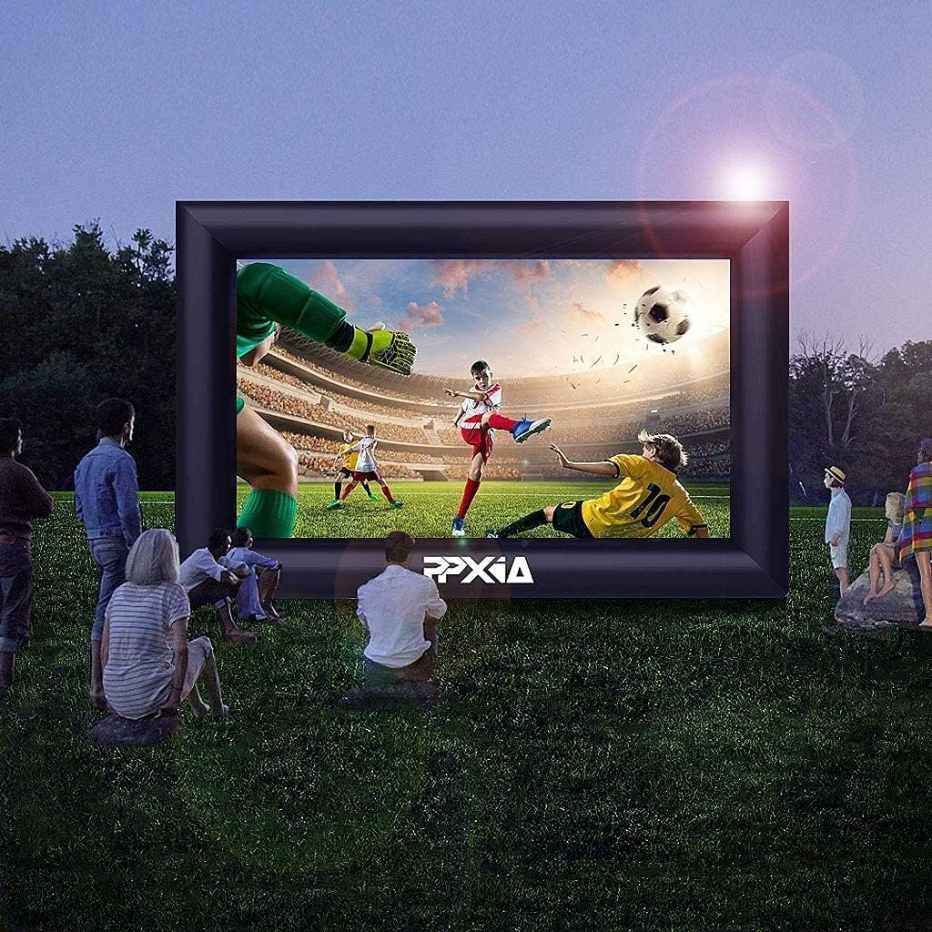 PPXIA 20FT Inflatable Movie Screen Outdoor Projector with Blower, Bag & Ropes