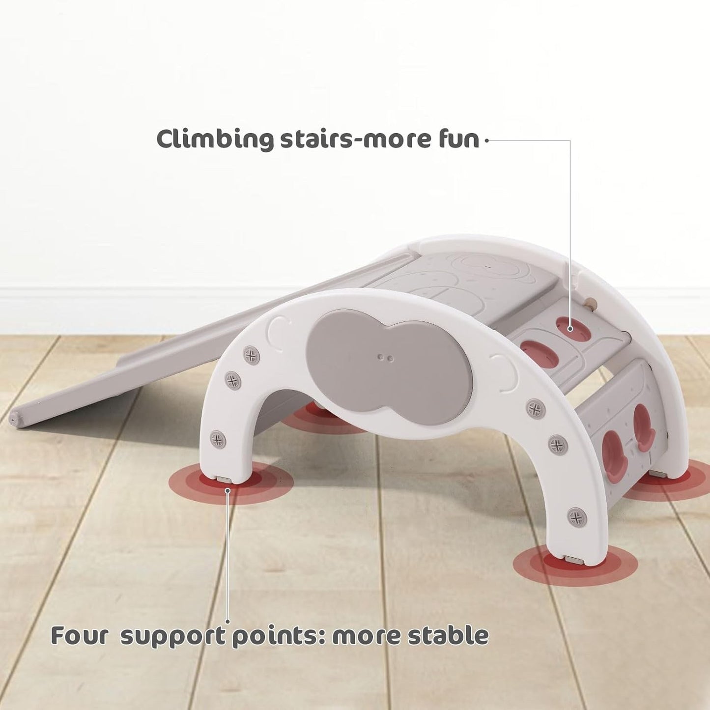 Kids Climbing Frame Slide Rocker 3 in 1 Toddler Montessori Indoor Play Gym Toy