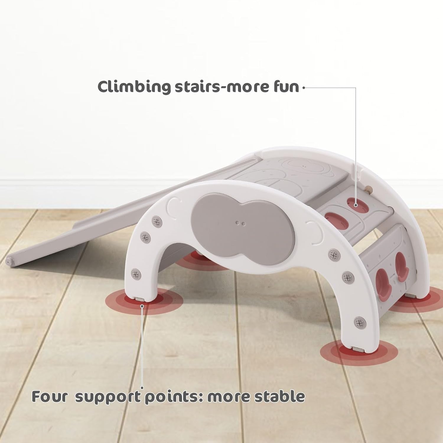 Kids Climbing Frame Slide Rocker 3 in 1 Toddler Montessori Indoor Play Gym Toy