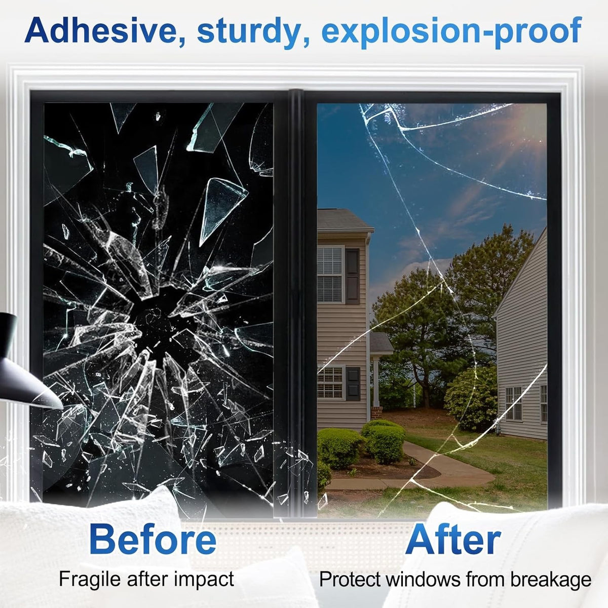 One Way Mirror Film Window Privacy UV Heat Reflective Tint Black 90x1000cm