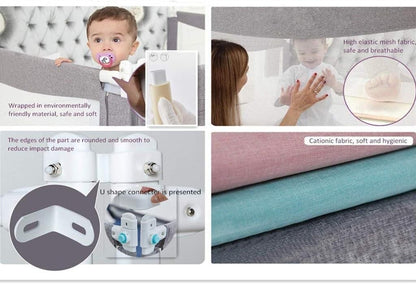 Toddler Bed Rail 150cm Extra Long Safety Guard Fold Down Swing Kids Bedrail