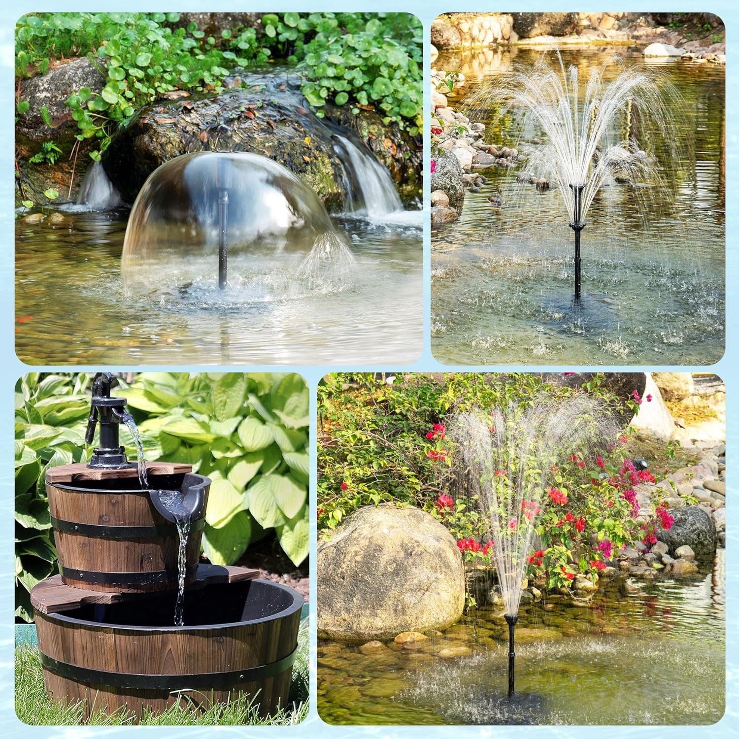 Koi Pond Filter Box with Pump 2400L/H 40W Garden Fish Pond System