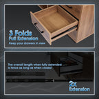 Heavy Duty Drawer Runners Full Extension Ball Bearing 48kg 5 Pairs