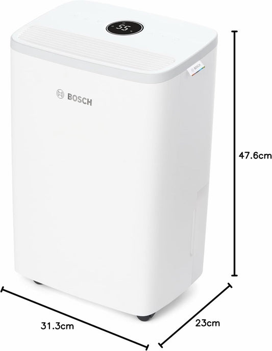 Bosch Dry 2000 Dehumidifier 12L/Day Ultra Quiet 35dB 2.5L Tank 24m²