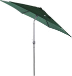 2.7m Round Garden Parasol Push Button Tilt Outdoor Patio Umbrella Green