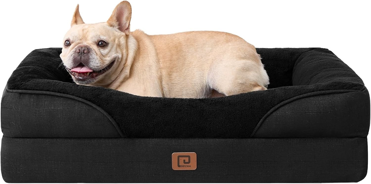 Orthopedic Memory Foam Dog Bed Sofa Waterproof Liner Medium 76x51cm