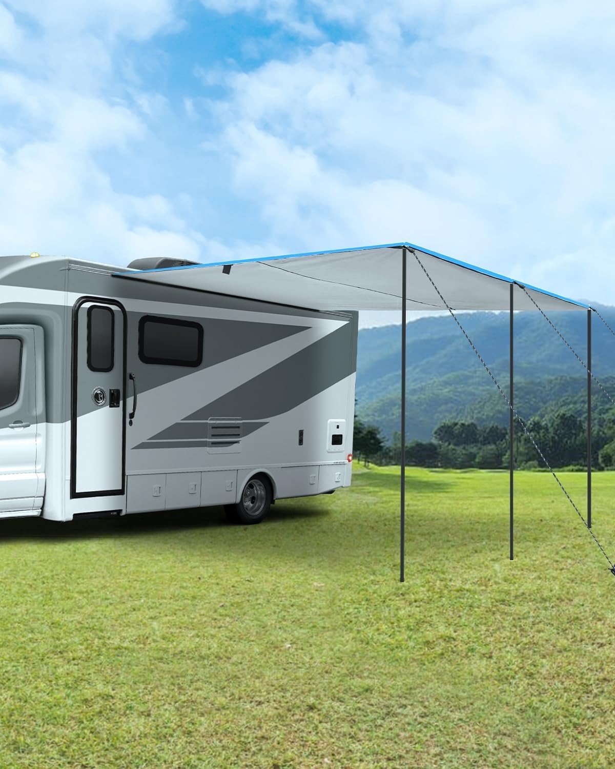 Campervan Awning Caravan Canopy 3.5x2.4m 3 Keder Sizes 210D Waterproof UV Cover