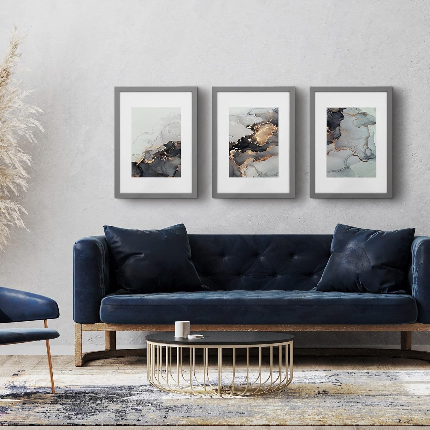 Picture Frame A2 Grey Photo Poster Certificate Mount Wall Hanging Landscape