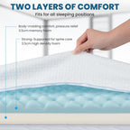 Memory Foam Mattress Topper Thick Pressure Relief Back Pain Bed Topper
