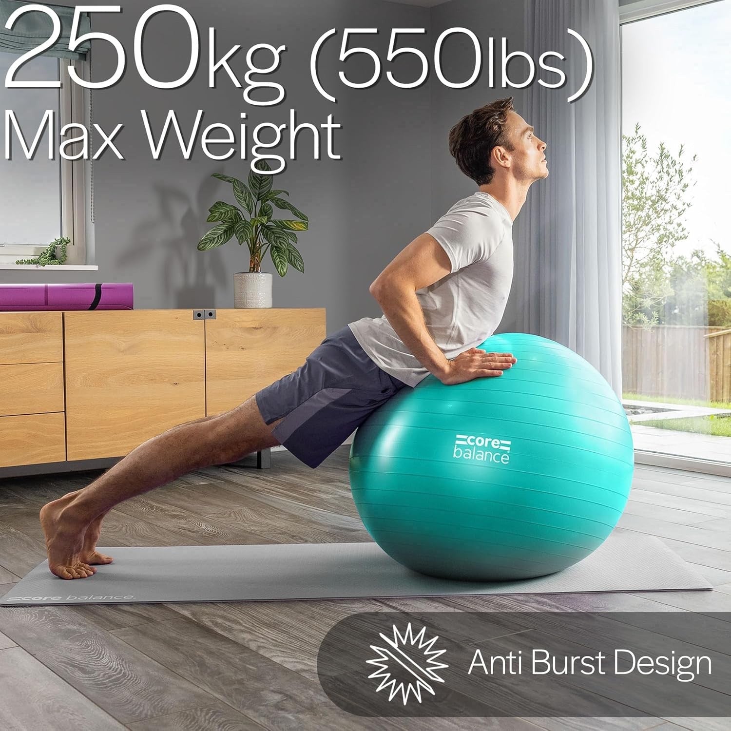 Exercise Yoga Gym Ball Fitness Anti Burst Stability Ball Pump Pregnancy Core