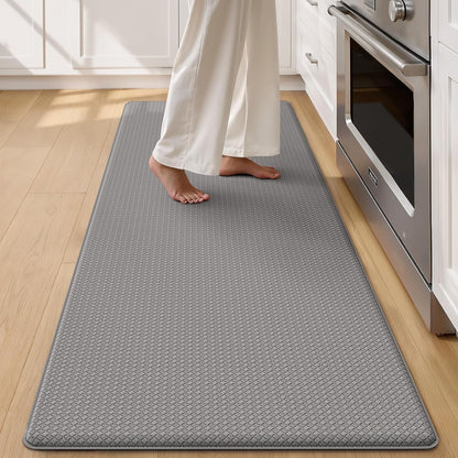 Kitchen Floor Mat Runner Anti Fatigue 60x180cm Grey Non Slip Waterproof PVC