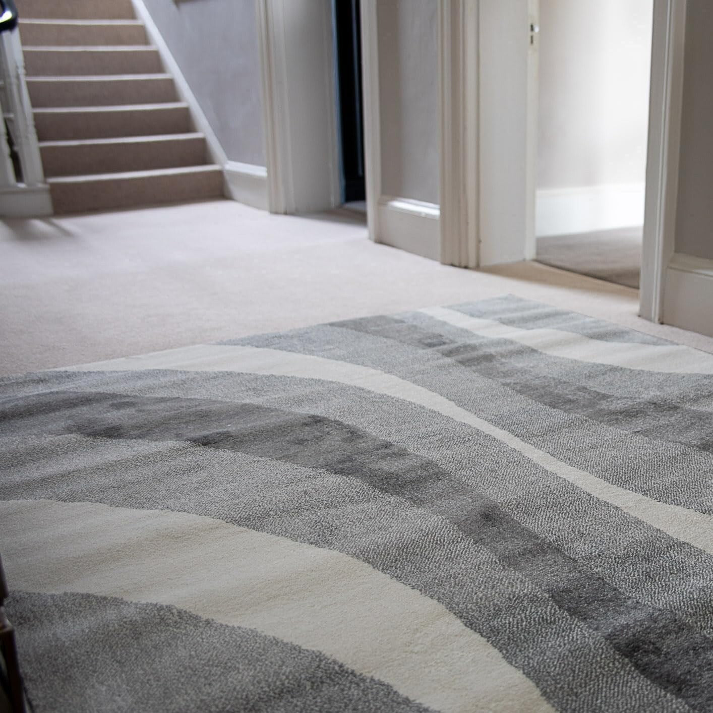 Rugs and More Swirl Large Area Rug Short Pile Vibrant Patterned Carpet 200x290cm