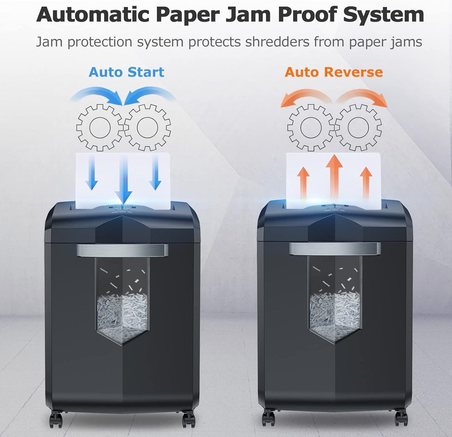 Paper Shredder Heavy Duty 18 Sheet Cross Cut Office Credit Card 23L Bin Black