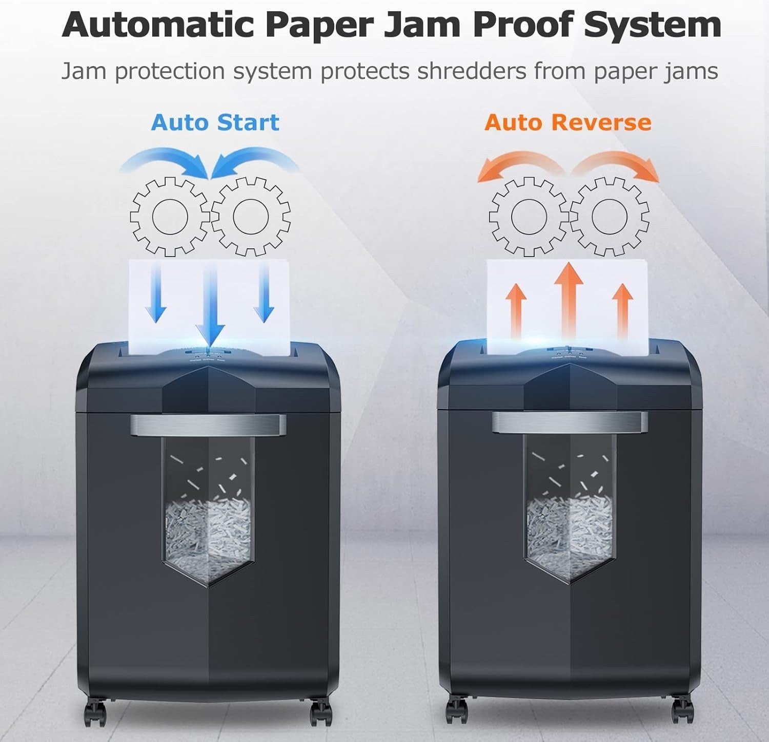 Paper Shredder Heavy Duty 18 Sheet Cross Cut Office Credit Card 23L Bin Black