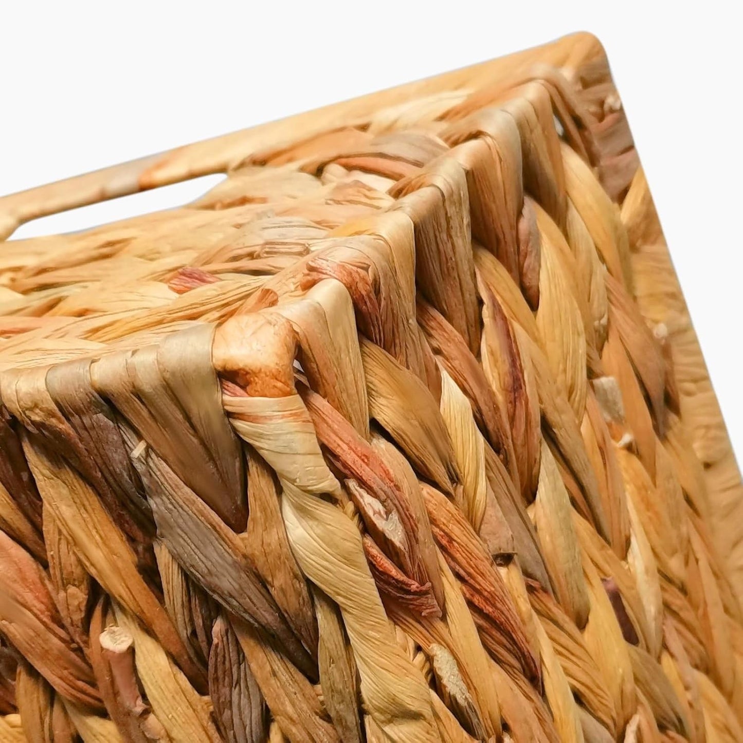 Wicker Basket Storage Large Water Hyacinth Woven Toy Bathroom Nursery Hamper