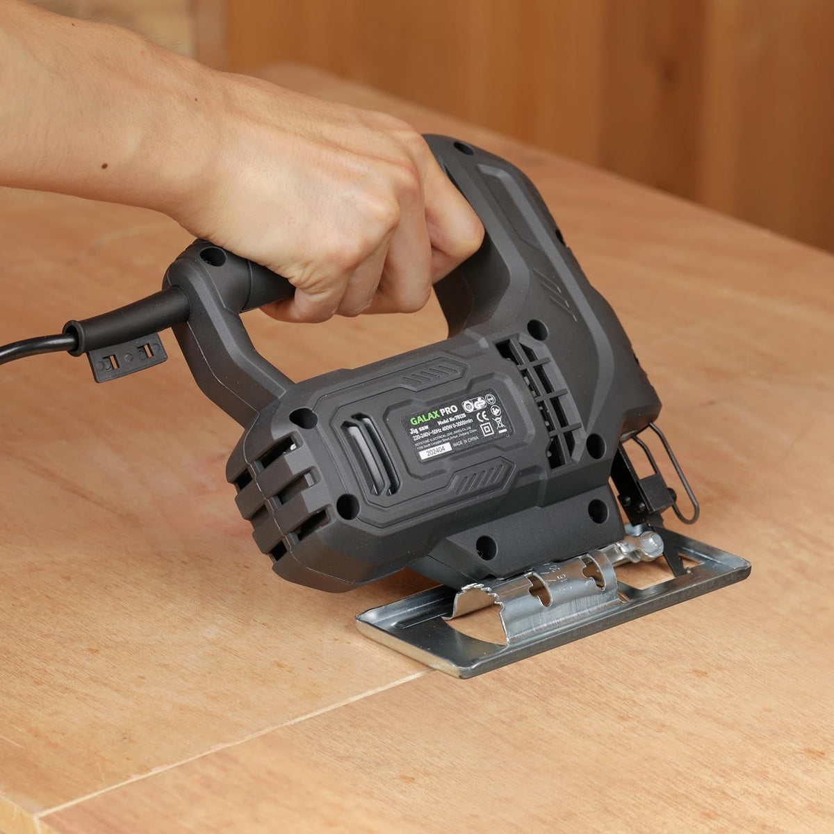 400W Electric Jigsaw Variable Speed 3000SPM 45° Bevel Cutting Tool