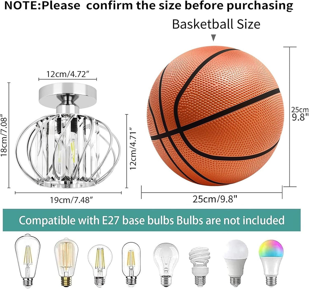 Modern LED Crystal Ceiling Light Chandelier Chrome Living Room Bedroom