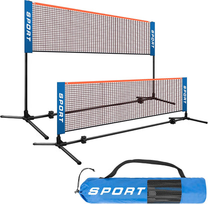 Badminton Net 3m Portable Adjustable 3-5m Pickleball Volleyball Tennis Carry Bag
