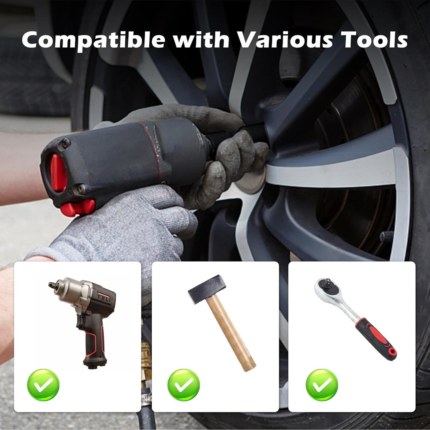 Locking Wheel Nut Removal Tool Set Master Lug Nut Remover Kit