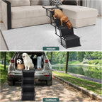 Foldable Dog Ramp Adjustable Non Slip Portable Pet Ramp for Car Sofa Bed