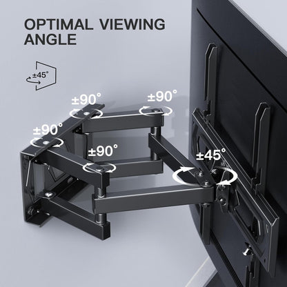 TV Wall Mount Bracket 26-70 Inch Full Motion Swivel Tilt 45kg VESA 400x400mm