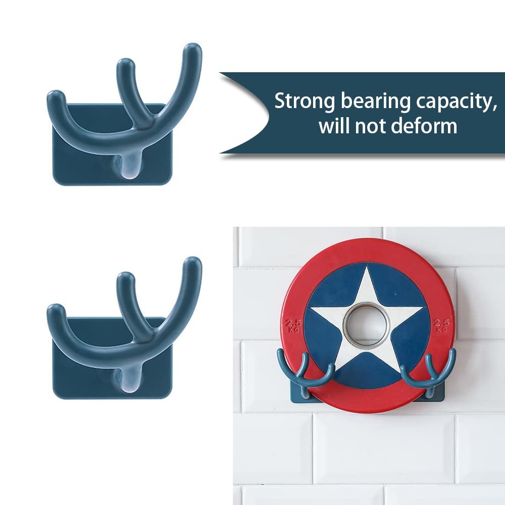 2 Pcs Hooks No Punching Pot Lid Organisers Multipurpose Wall Hooks
