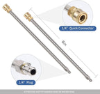 13" Heavy Duty Pressure Washer Surface Cleaner for Deck Driveway 4000PSI