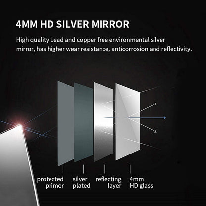 Bathroom Mirror LED Illuminated 500x700mm Shaver Socket Anti Fog Dimmable IP44