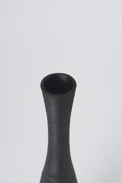 Tall Floor Vase 65cm Black Resin Decorative Vase Living Room Home Decor