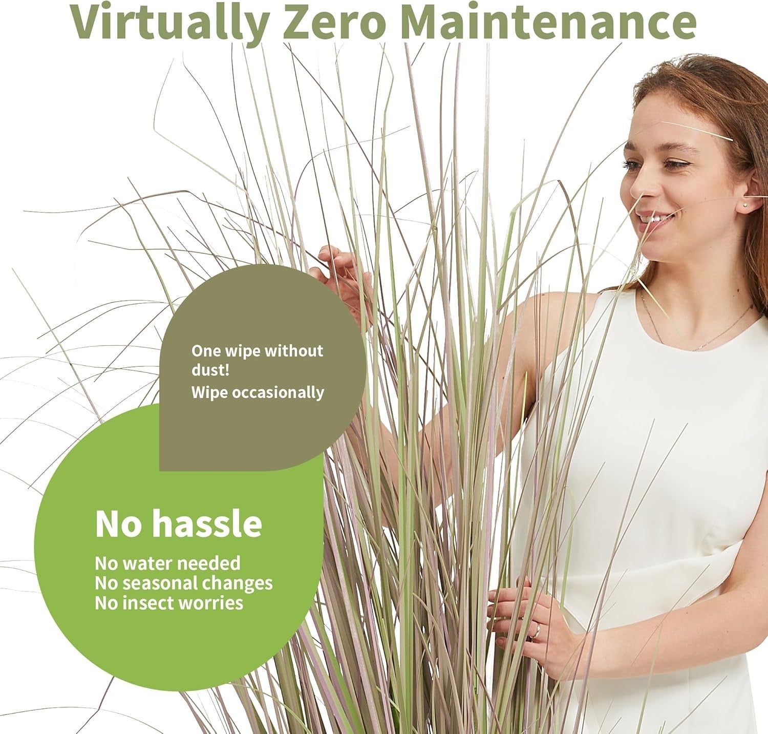 150cm Artificial Onion Grass Plant Indoor Outdoor Tall Decorative