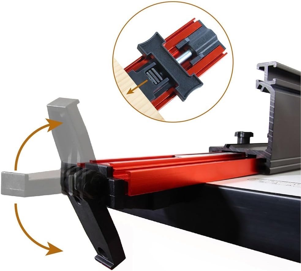 Band Saw Fence System 24 Inch Straight Edge Guide Clamp Aluminium Adjustable Jig