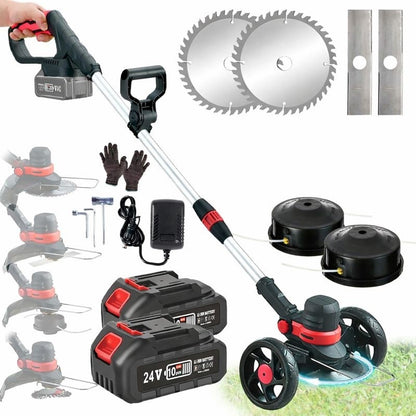 Cordless Grass Trimmer Wire Cutter Metal Blades Garden Tool