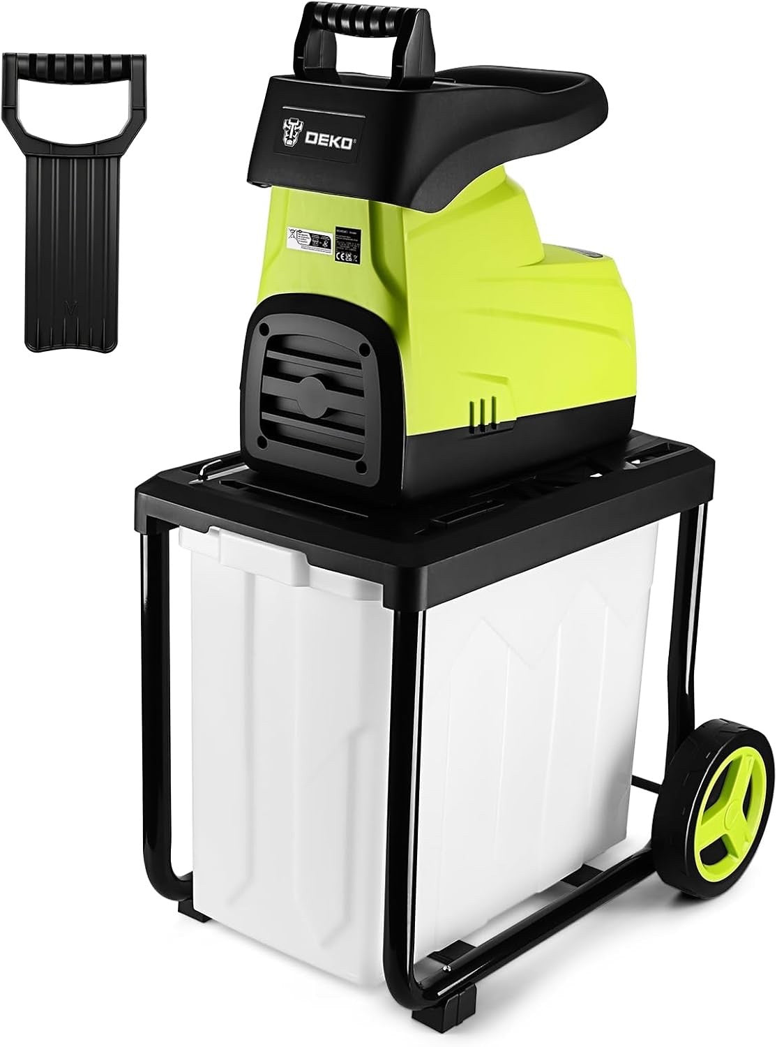 2800W Electric Garden Shredder 60L Box 45mm Branch Chipper Mulcher Safety Switch