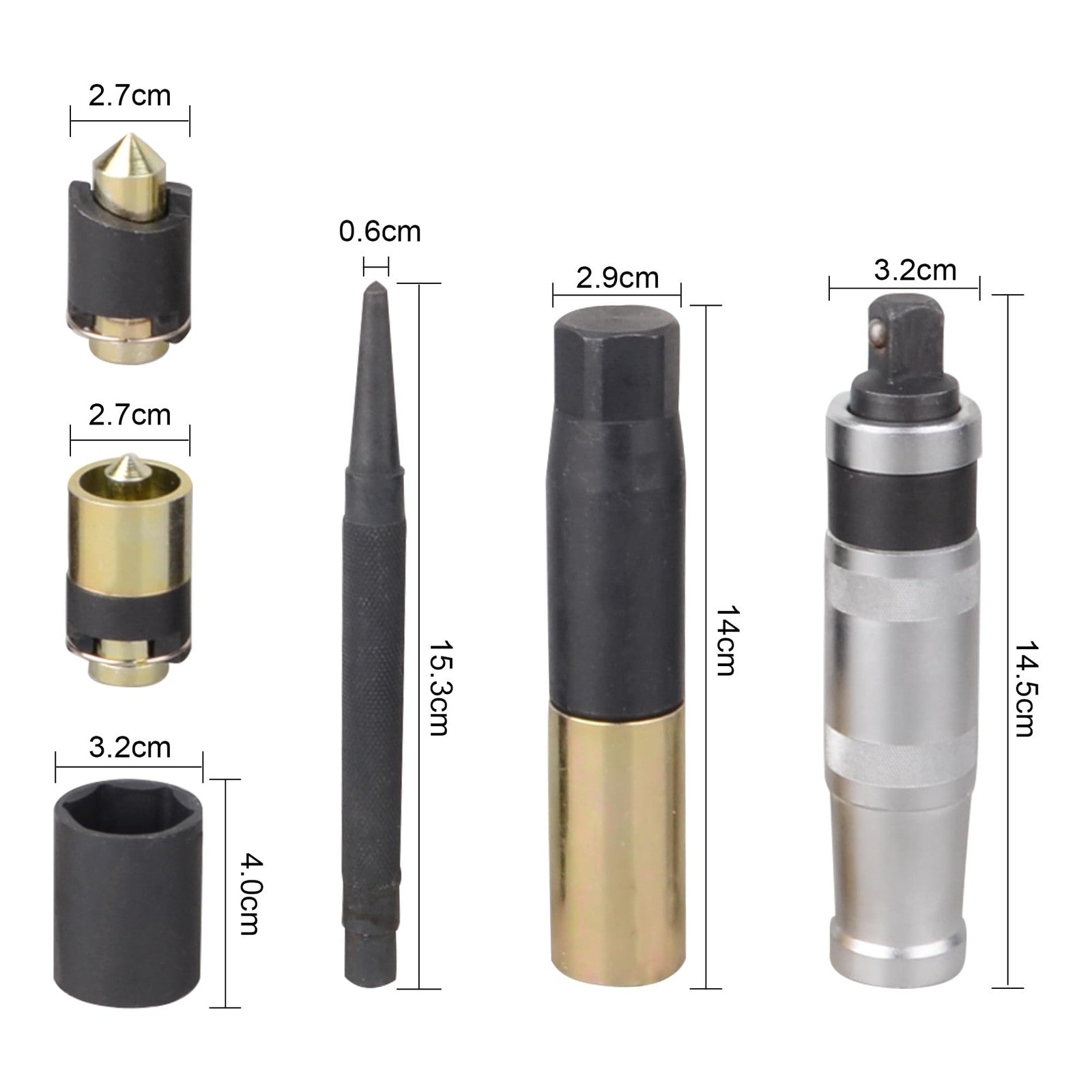 DAYUAN Master Locking Wheel Lug Nut Removal Tool Set Remover Kit