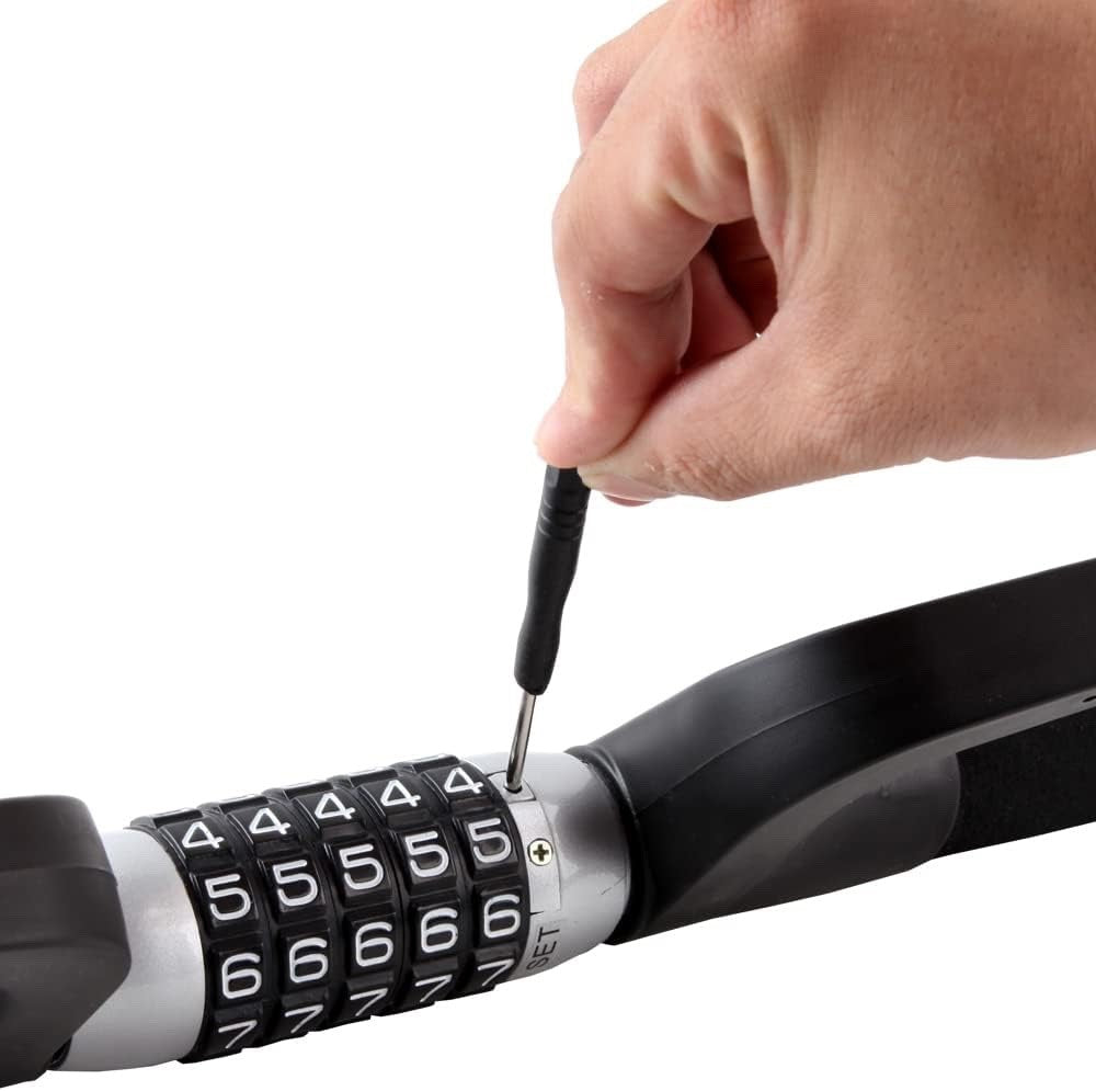 Universal 5-Digit Combination Steering Lock Keyless Anti-Theft Car Wheel Lock