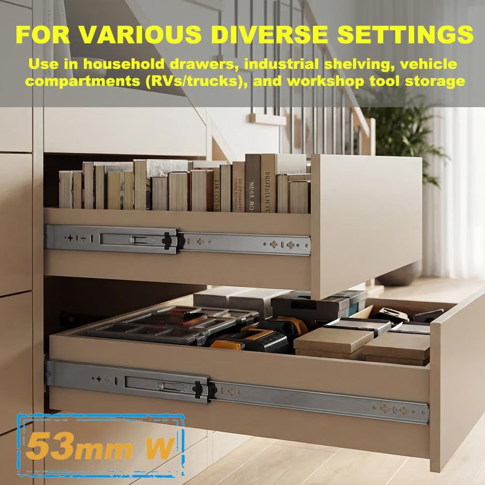 Heavy Duty Drawer Runners 700mm Full Extension Ball Bearing Slides 130kg 1 Pair