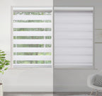 Zebra Roller Blind 100x150cm Day Night Blackout Window Shade White Indoor