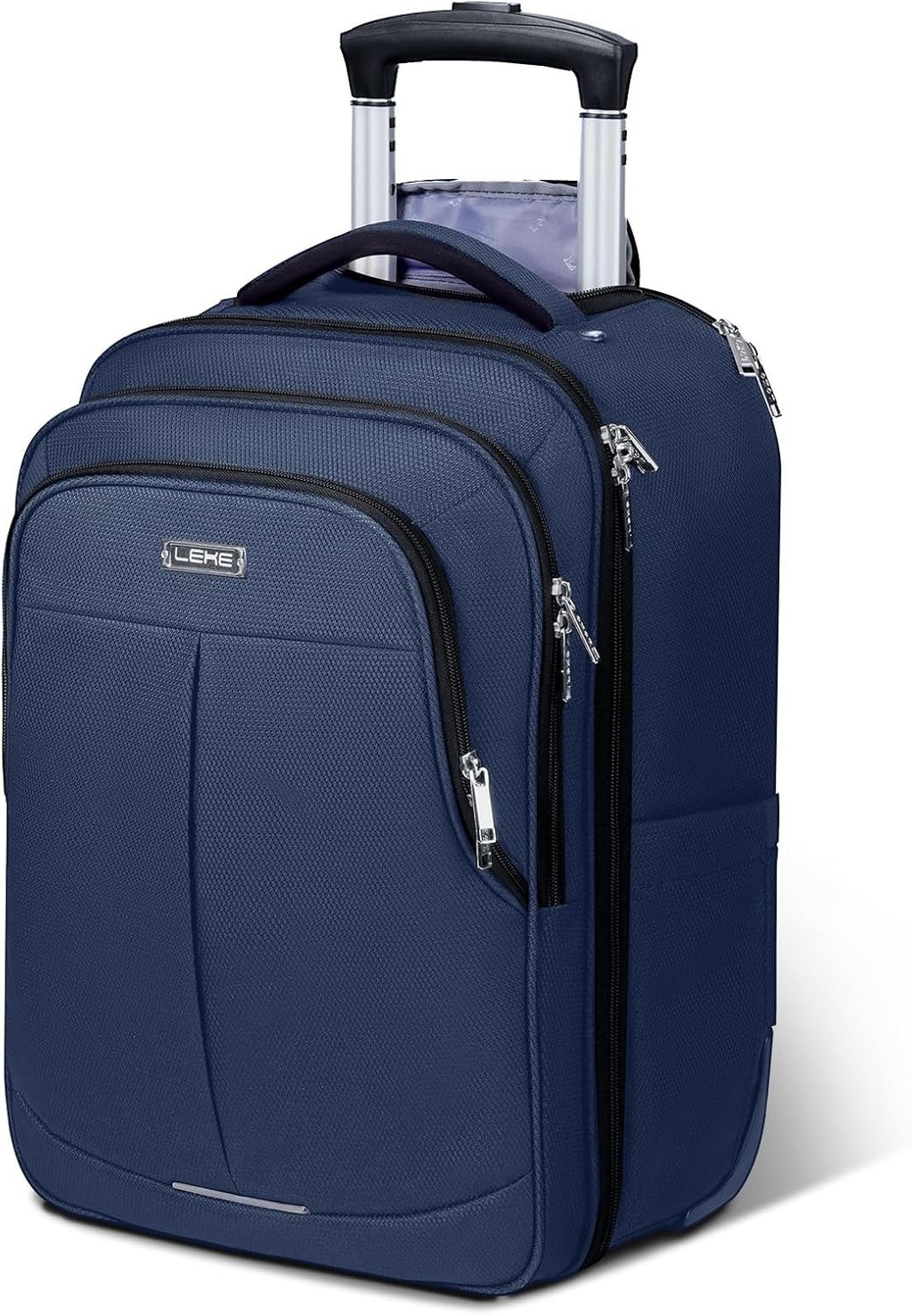 18” Rolling Laptop Bag Waterproof Wheeled Briefcase Travel Work Blue