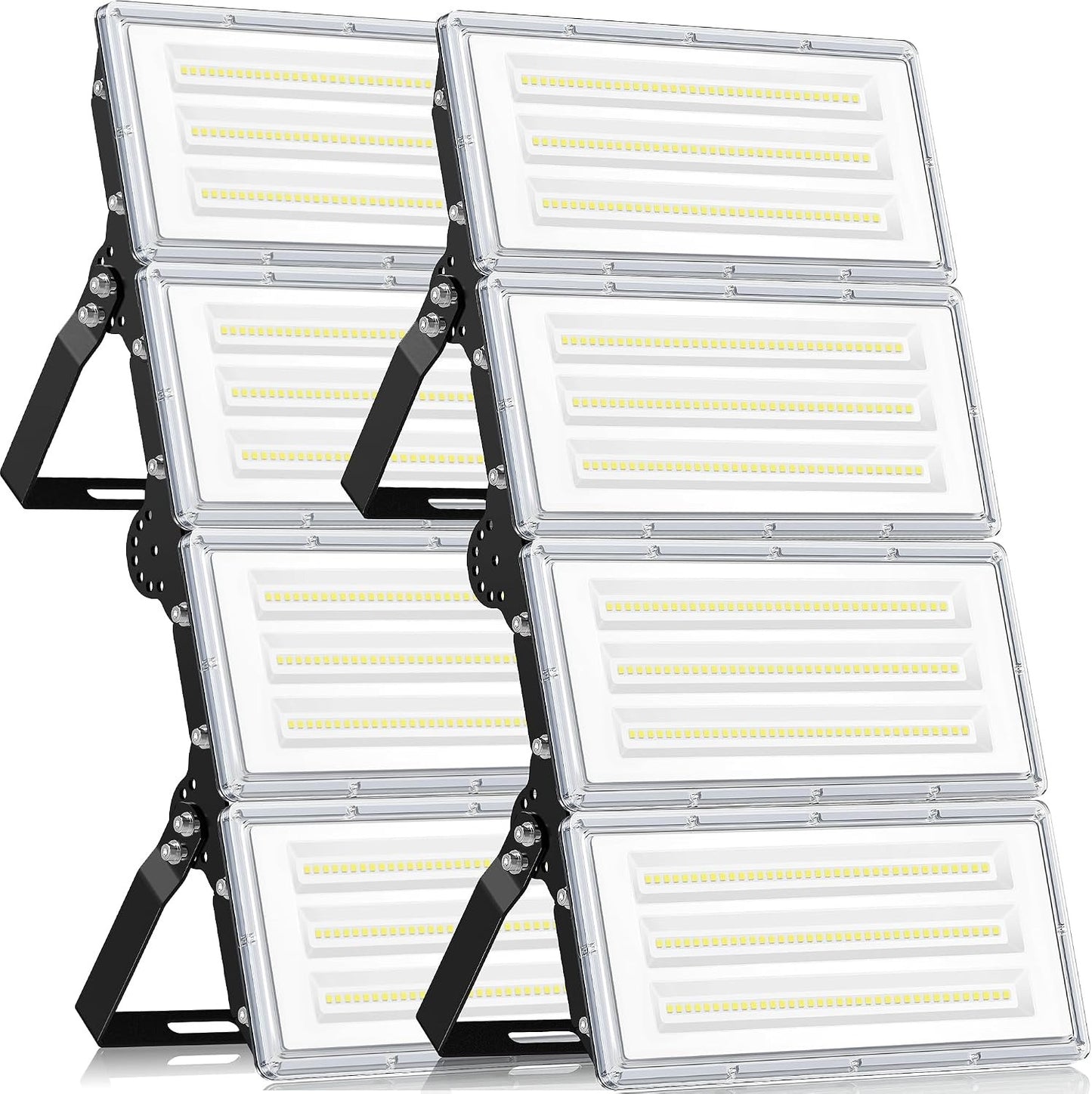 LED Flood Lights Outdoor 400W 40000LM IP67 Waterproof 6500K Security 2 Pack