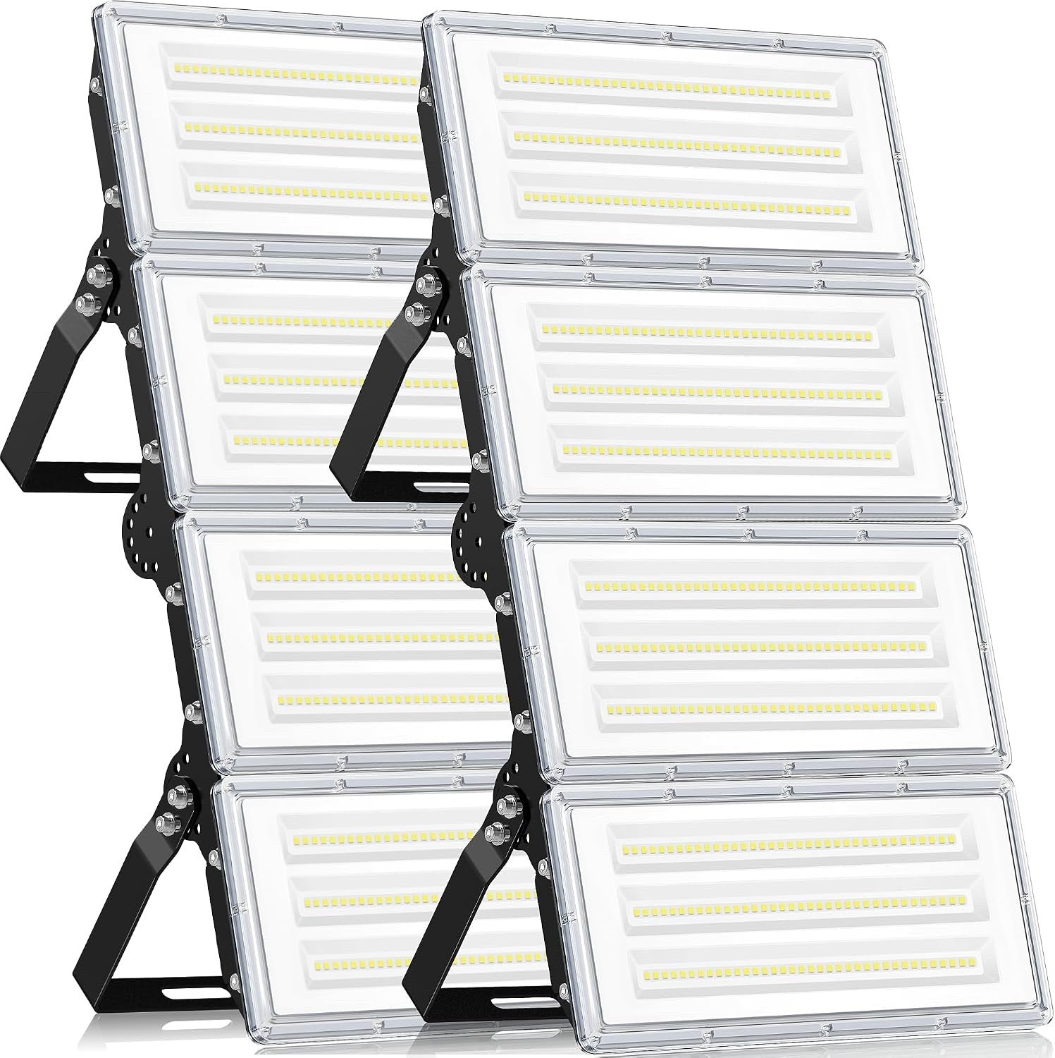 LED Flood Lights Outdoor 400W 40000LM IP67 Waterproof 6500K Security 2 Pack
