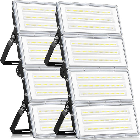 LED Flood Lights Outdoor 400W 40000LM IP67 Waterproof 6500K Security 2 Pack