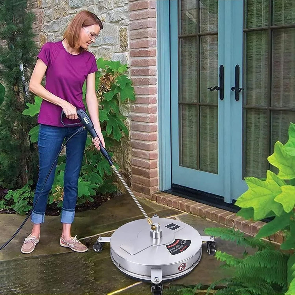 13" Heavy Duty Pressure Washer Surface Cleaner for Deck Driveway 4000PSI