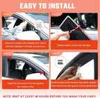 Window Wind Deflectors Rain Guards for VW Transporter T5 T6 2003-2024