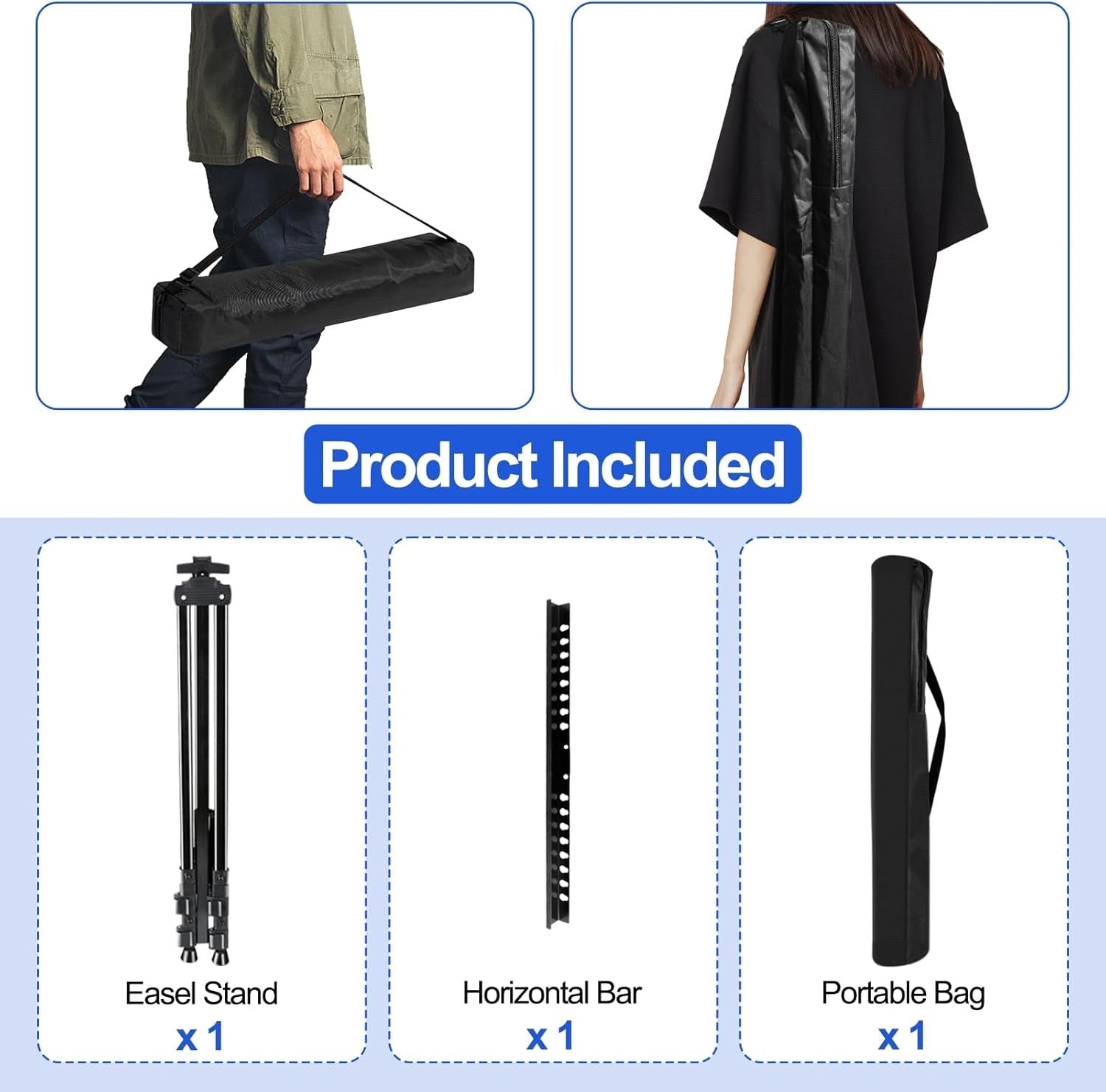 FUDESY Artist Easel Stand, Adjustable Art Tripod for Painting 58cm to 182cm