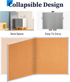 Large Cork Notice Board 180x120cm Aluminium Frame Wall Pin Board w Push Pins