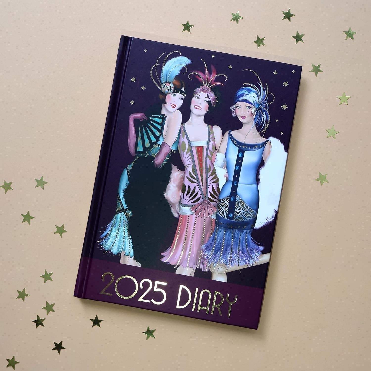 Claire Coxon Art Deco A5 Diary 2025 - Art - Week To View