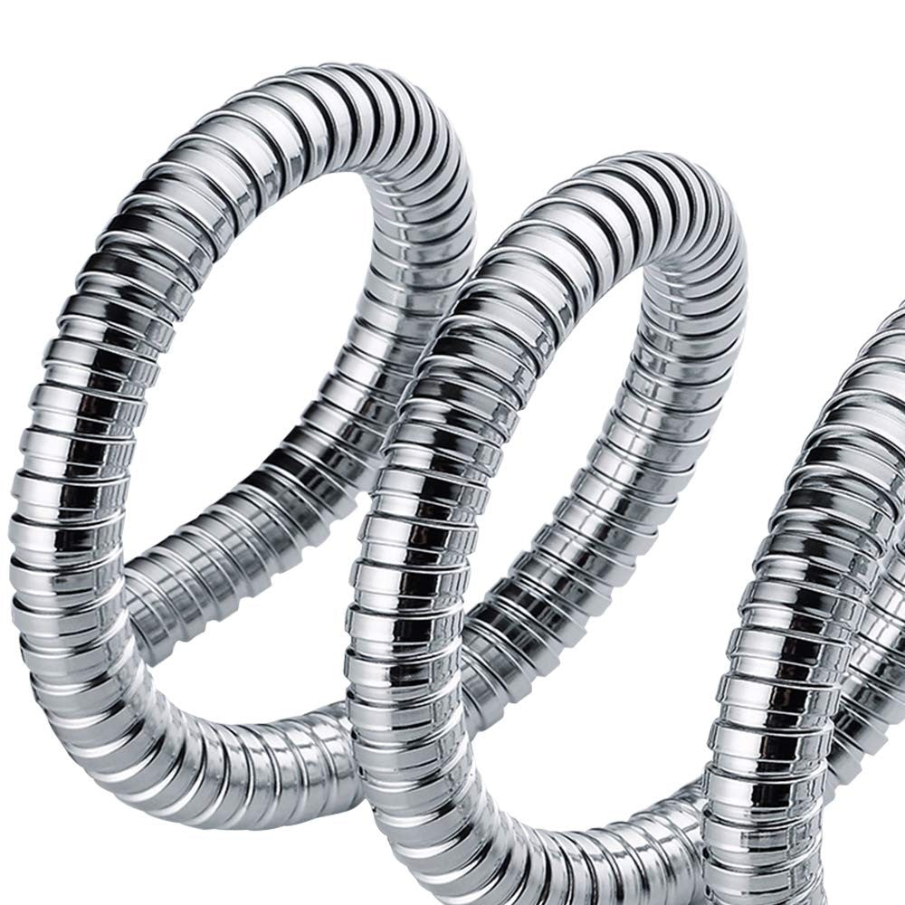 Shower Hose 2m Extra Long Shower Hose Chrome Replacement Metal Shower Pipe