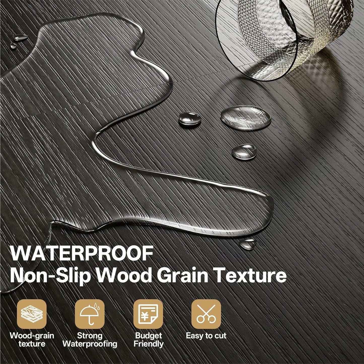 Vinyl Floor Tiles Peel Stick Lino Planks 5.0 m² Self Adhesive DIY Kit