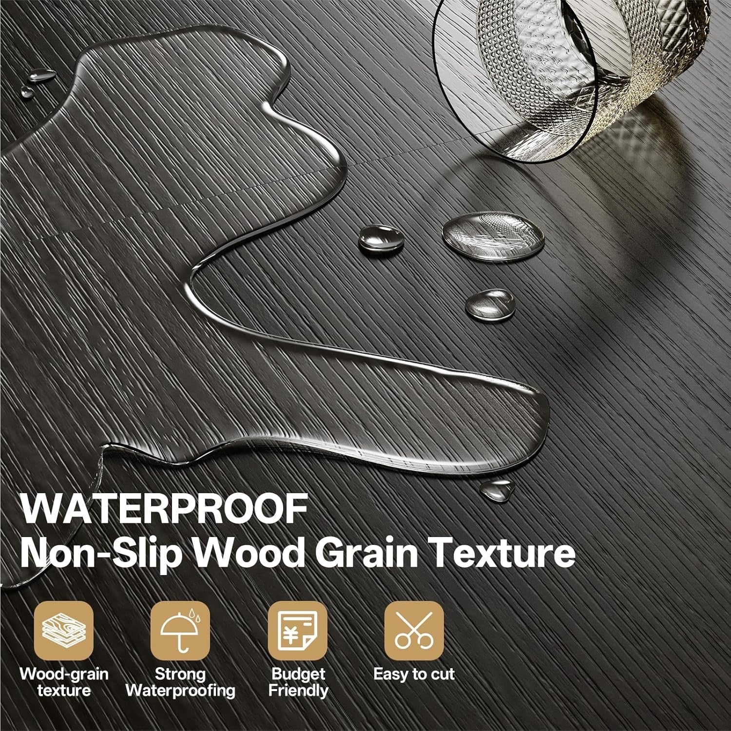 Vinyl Floor Tiles Peel Stick Lino Planks 5.0 m² Self Adhesive DIY Kit
